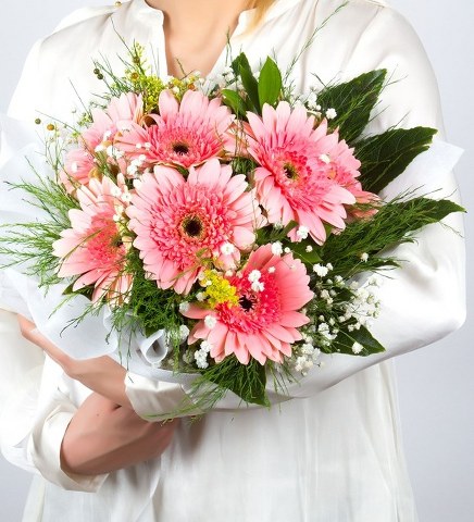 Pembe Gerbera Buketi